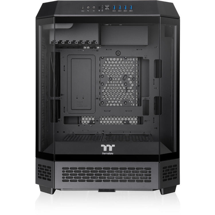 Thermaltake The Tower 600 Midi-Tower-Gehäuse (schwarz | 4x USB-A | 1x USB-C | gehärtetes Glas)