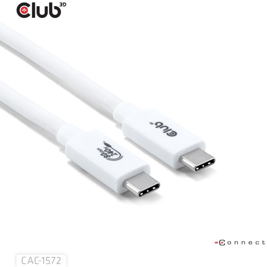 Club 3D USB-C 80Gbit / s zertifiziert 240W 8K 240 Hz