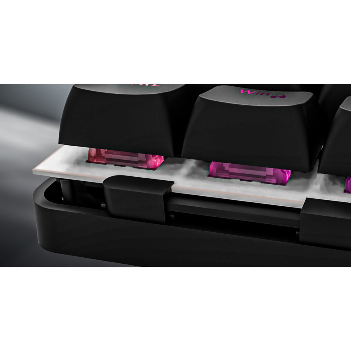 Hator Rockfall 3 TKL Wireless, Gaming-Tastatur (weiß, US-Layout, Hator Aurum Orange, RGB, PBT-Tastenkappen, Hotswap, 2,4 GHz Bluetooth USB-C)