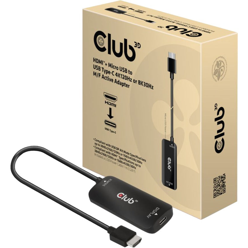 Club 3D HDMI+ Micro USB zu USB-C