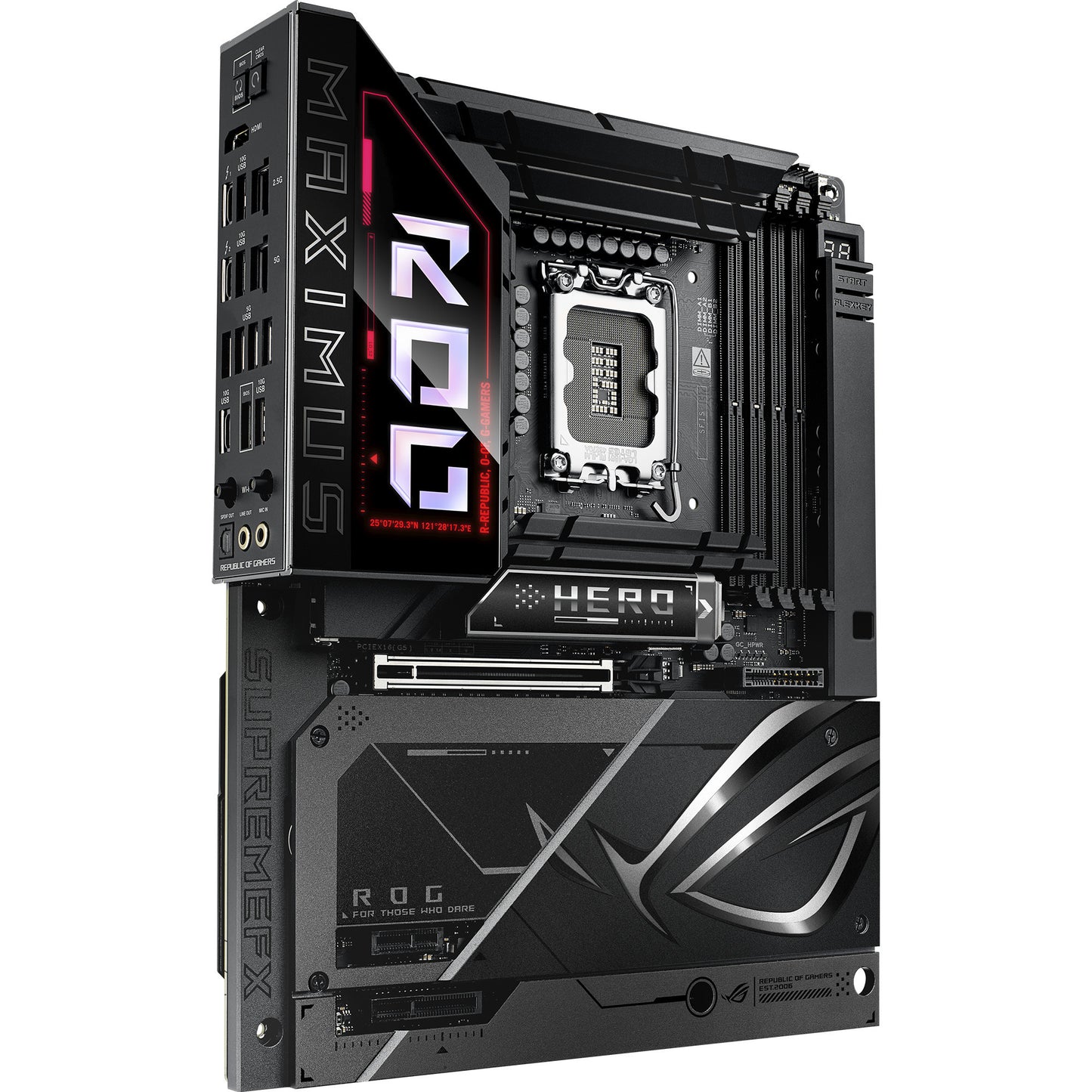 Asus Rrog Maximus Z890 Hero BTF Sockel 1851 Mainboard (schwarz, RAID, 5 GB-LAN, Wi-Fi 7, BT, Sound, ATX)