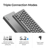 Keychron K2 HE-F1C Concrete Edition RGB mechanische Tastatur (schwarz, US-Layout (QWERTY), Gateron Double-Rail-Magnetnebel, 75 %, RGB-LEDs, OSA Double-Shot PBT, Hot-Swap, 2,4 GHz | Bluetooth 5.2 | USB-C)