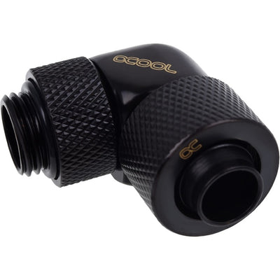 Alphacool Eiszapfen 13 10mm Klemmverschraubungsanschluss (schwarz, auf der Gewindeseite drehbar)