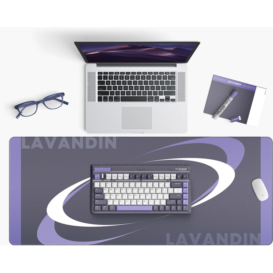 Iqunix OG80 Lavandin Wireless mechanischer Tastatur