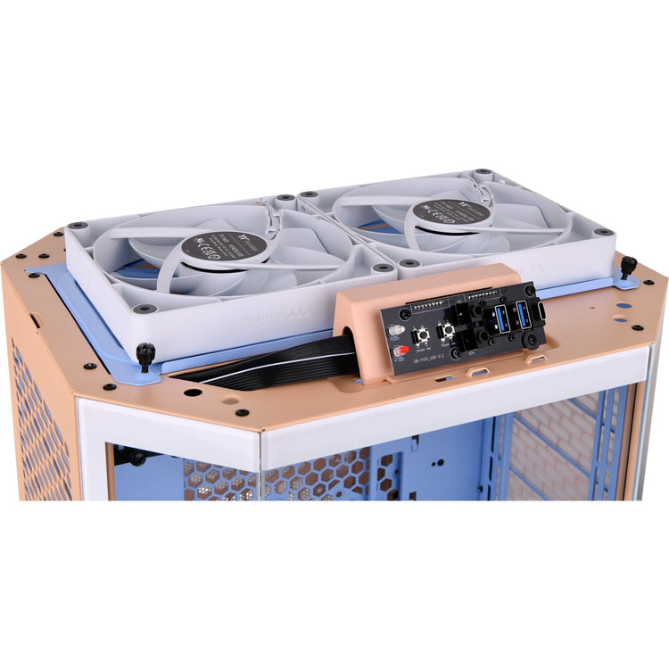 Thermaltake the Tower 300 – Peach Fuzz Mini-Tower-Gehäuse (Pfirsich | 3x USB-A | gehärtetes Glas)
