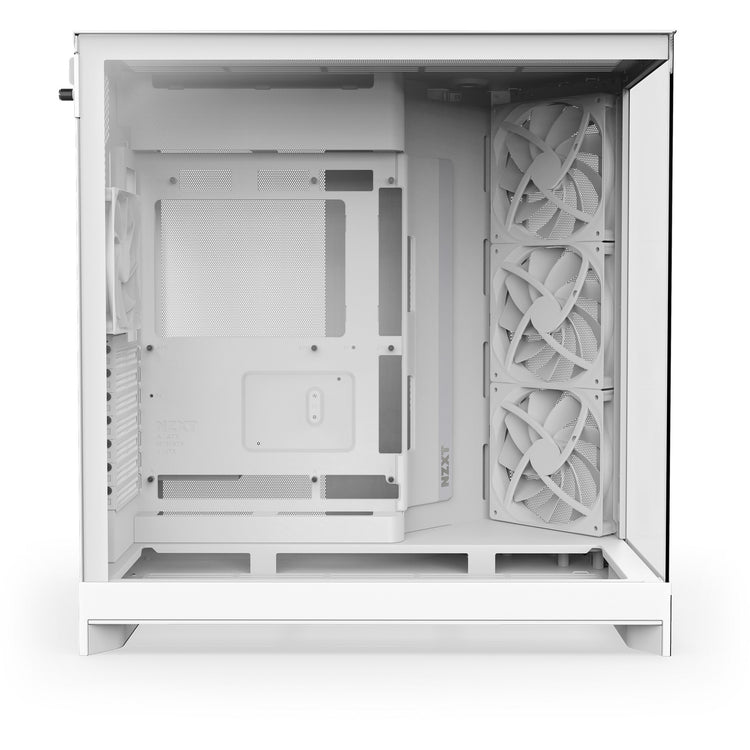 Nzxt h9 flow Midi-Tower-Gehäuse (weiß (matt) | 2x USB-A | 1x USB-C | gehärtetes Glas)