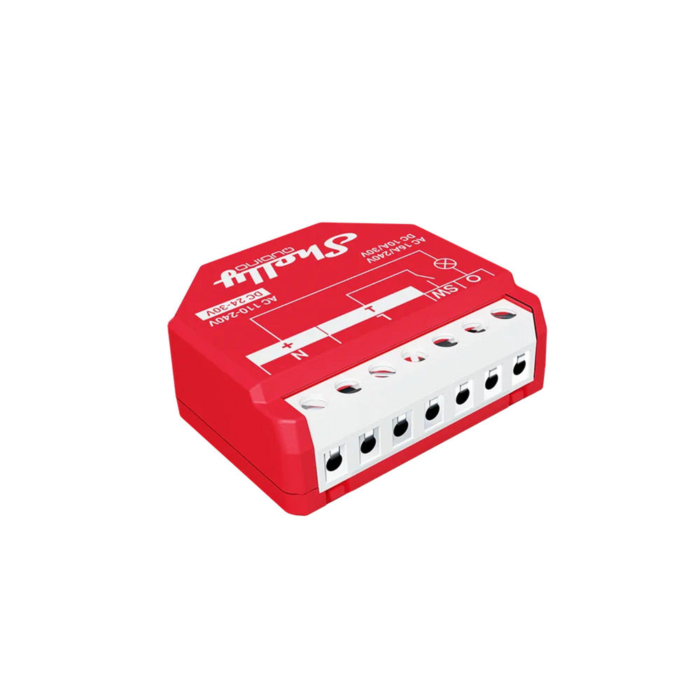 Shelly Wave 13 Uhr EU lr-Schalter (rot, Z-Wave, Z-Wave+)