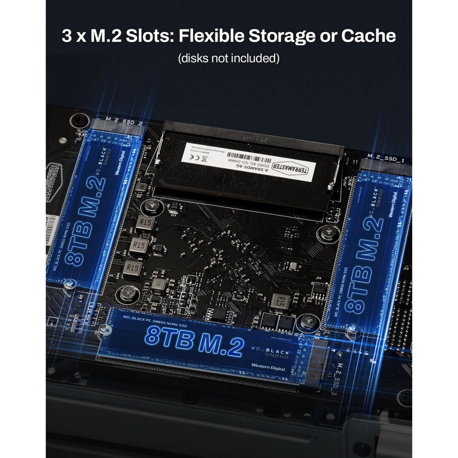 Terramaster f2-425 plus NAS (weiß, 2x 5GBe, HDMI, USB)