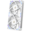 Nzxt f240x RGB-Gehäuselüfter (weiß, 2 Stück, 240 x 120 x 30 mm, PWM)