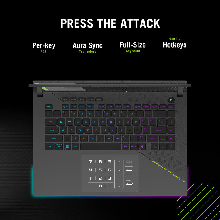 Asus ROG Strix G16 G614PM-RV224W 16 Gaming-Laptop (Grau | R9 8940HX | RTX 5060 | 16 GB | 1 TB SSD)