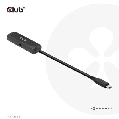 Club 3D USB-C auf HDMI 2.1+ PD 3.0 100 Watt Adapter (schwarz)