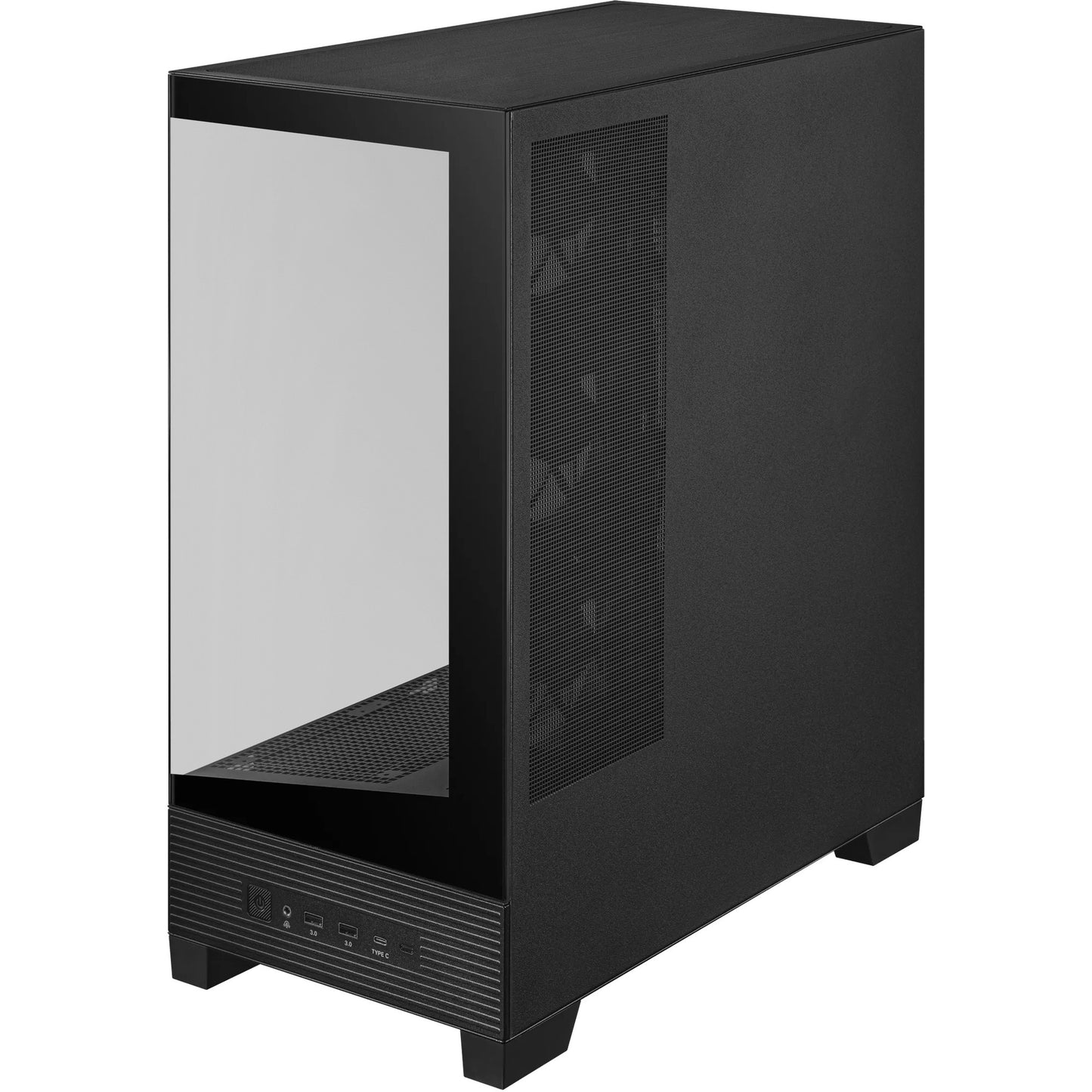Asus a31 plus Midi-Tower-Gehäuse (schwarz | 2x USB-A | 2x USB-C | gehärtetes Glas)