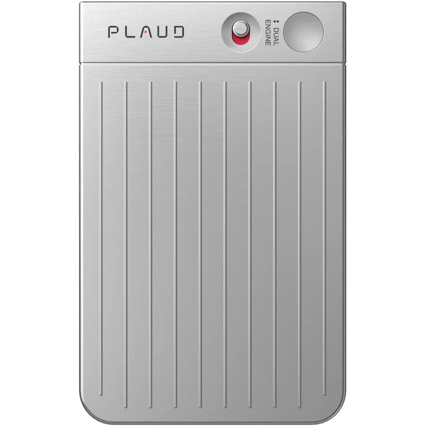 Plaud Notiz-Diktiergerät (Silber, 64 GB, Bluetooth (BLE 5.2), WLAN (2,4 GHz))
