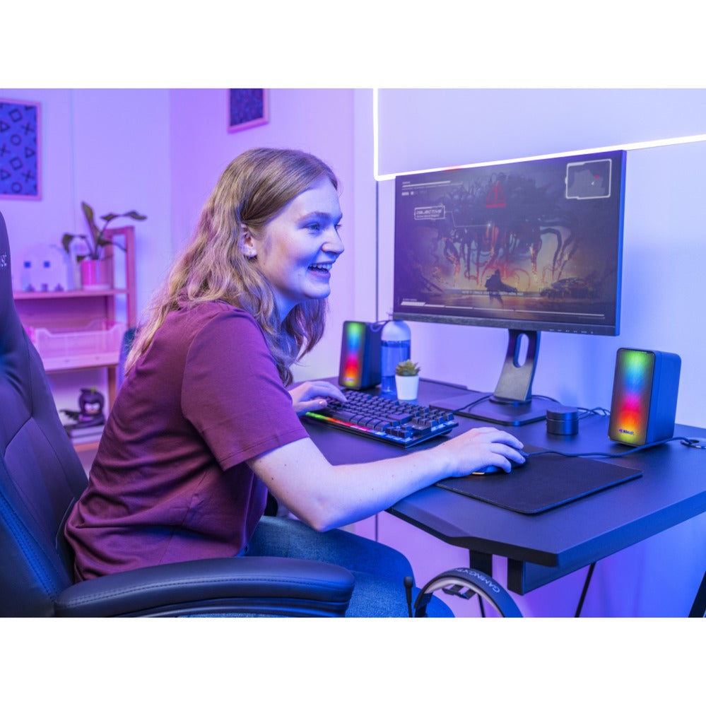 Vertrauen Sie GXT 611 Wetz Ibelbeleuchtet 2.0 RGB -Lautsprecher Set