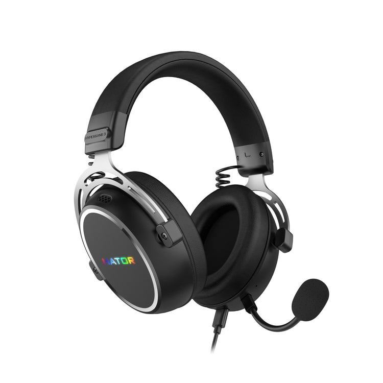 Hator Hypergang 3 USB Over-Ear-Gaming-Headset (schwarz, RGB, 7.1 Virtual Surround, USB Bluetooth)