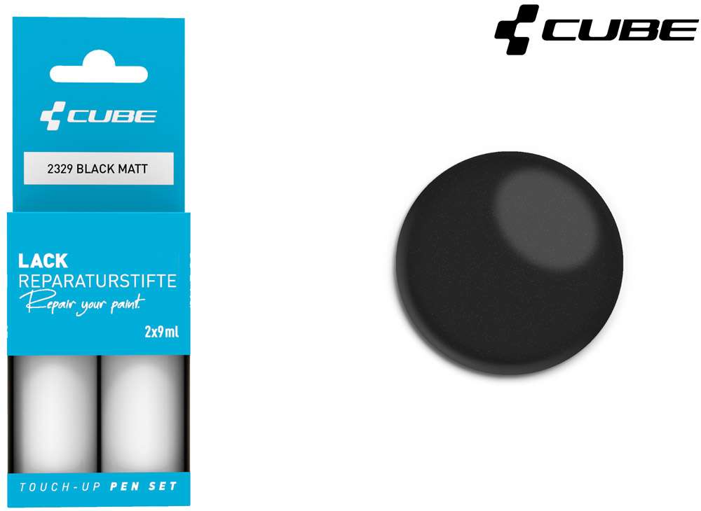 Cube Lackstift-Set schwarz matt