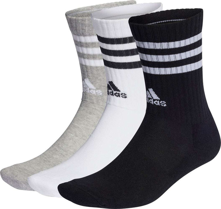 Adidas 3-Streifen gepolsterte Crew - Socken (3er-Pack)