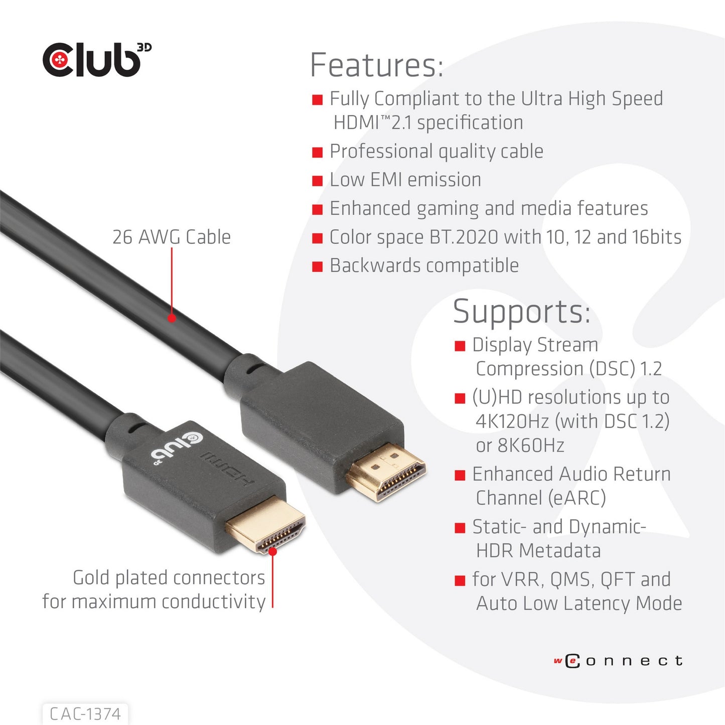 Club 3D Ultrahooch HDMI 2.1