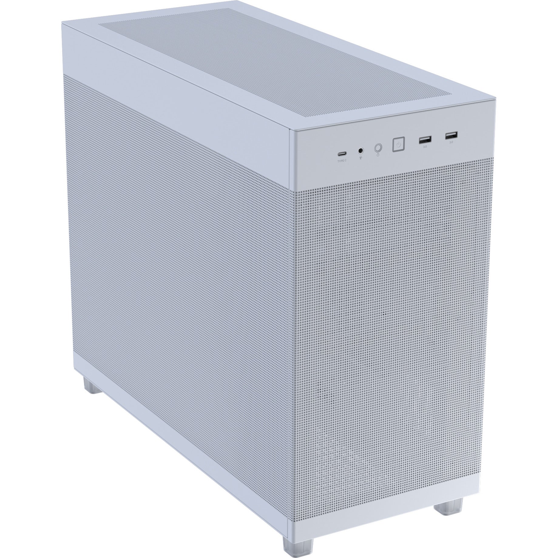 Asus Prime Ap303 - Mesh Panel Midi Tower Gehäuse (weiß | 2x USB-A | 1x USB-C)