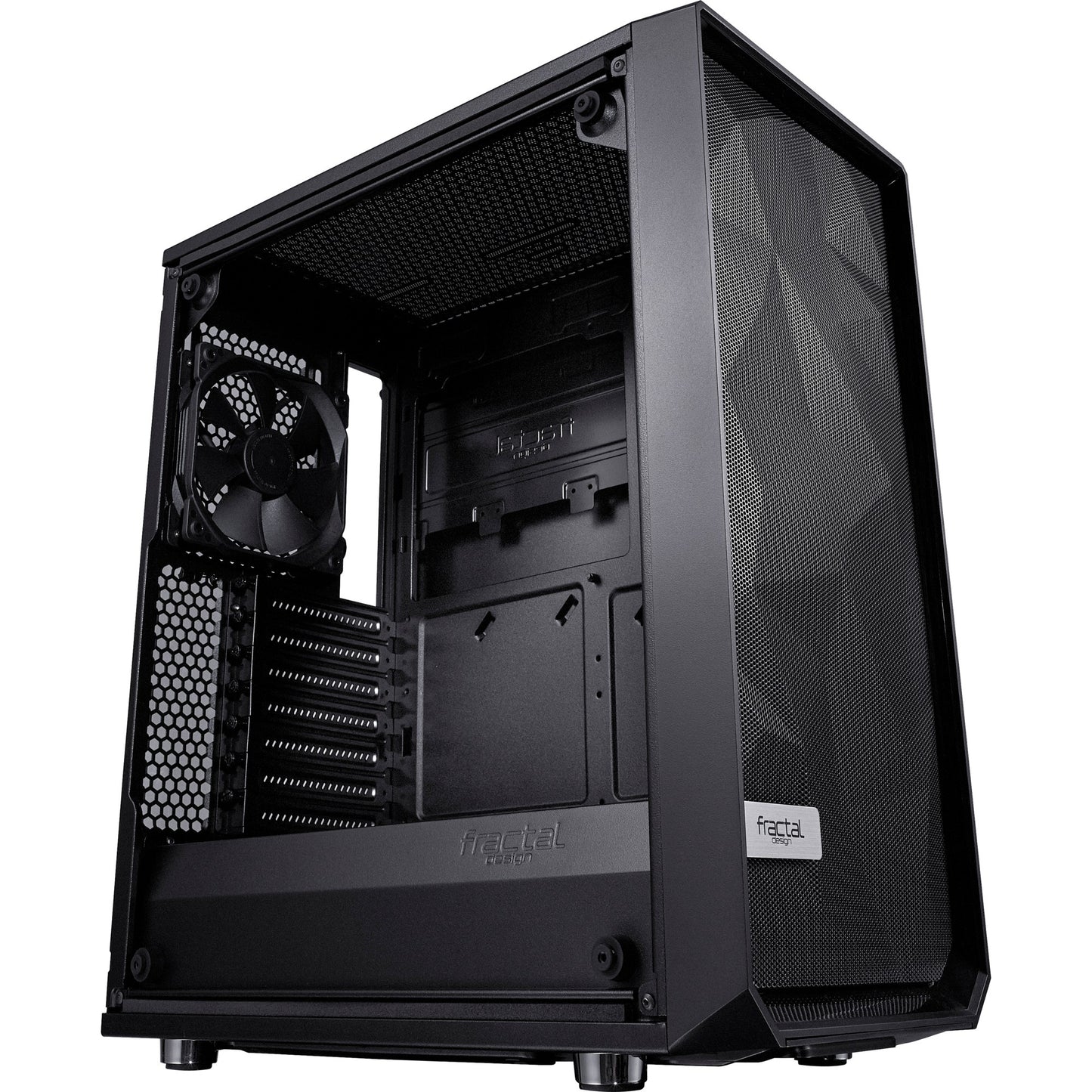 Fraktales Design meshify c dunkle getemperte Glas