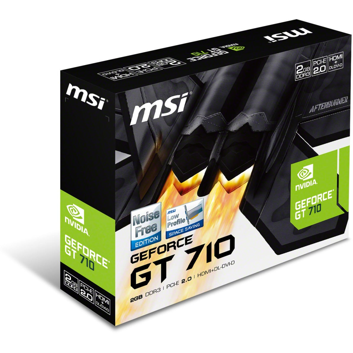 MSI GT 710 2GD3H LP Grafikkarte (VGA, DVI, HDMI, Low Profile)