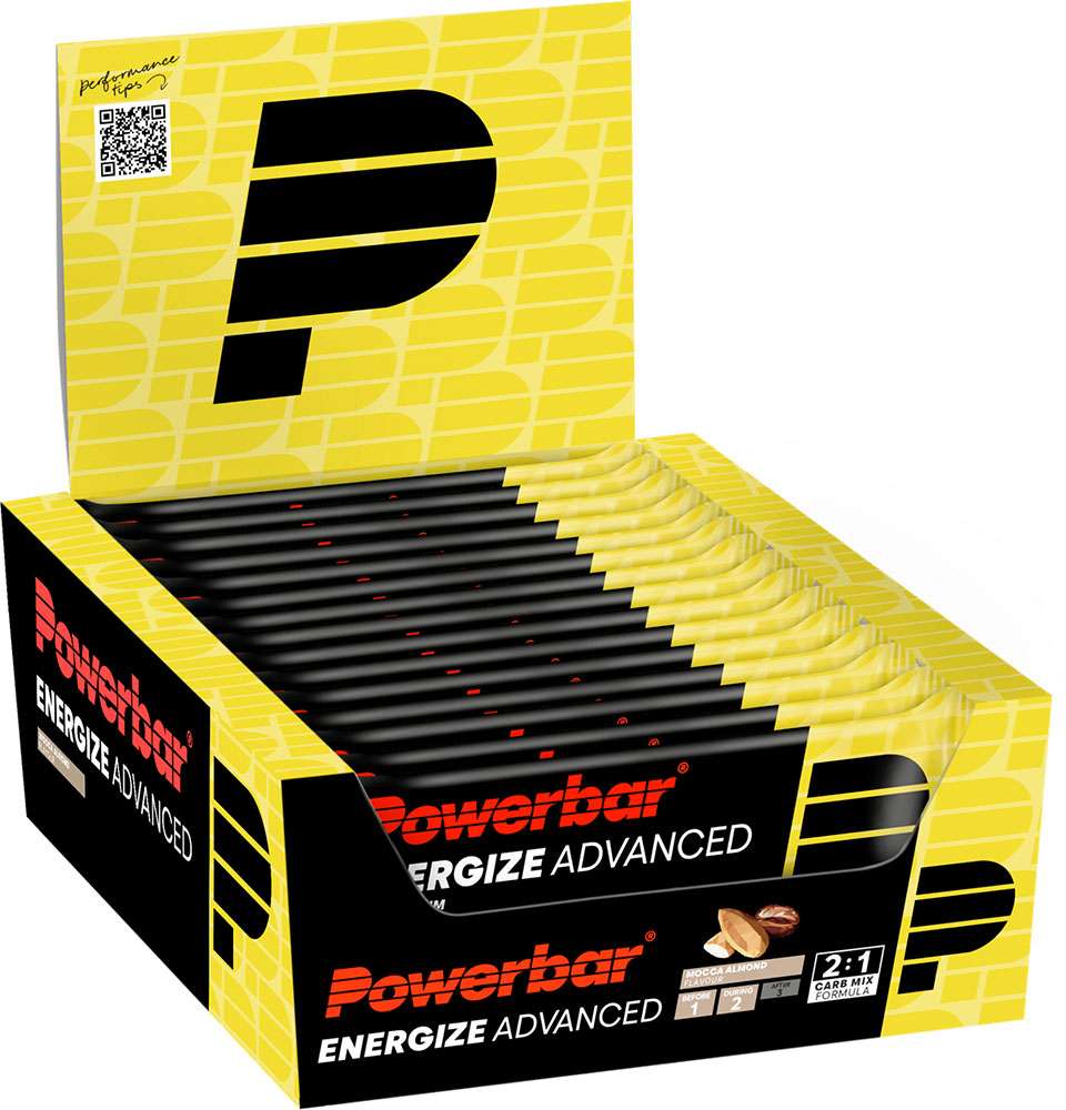 Powerbar energize advanced Riegelbox mit 15 Stück