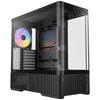 Antec C6 Curve Argb Midi-Tower-Gehäuse (schwarz | 2x USB-A | 1x USB-C | gehärtetes Glas)