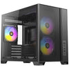 Antec Flux M Mini-Tower-Gehäuse (schwarz | 1x USB-A | 1x USB-C | gehärtetes Glas)