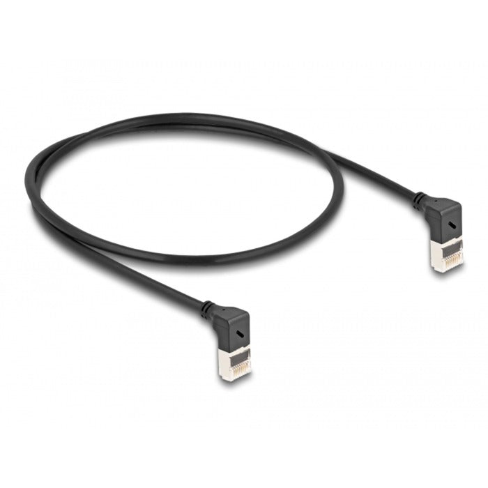 Delock RJ45 Network Cable Cat.6a S FTP Slim 90 ° nach oben