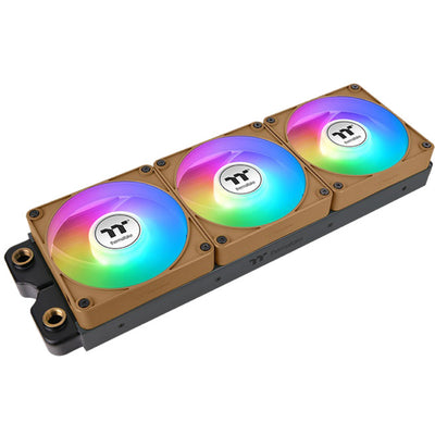 Thermaltake CT120 EX Reverse Argb Sync PC-Lüfter Gravel Sand (3-Lüfter-Pack) Gehäuselüfter (hellbraun, 3 Stück, 120 x 120 x 25 mm, PWM)