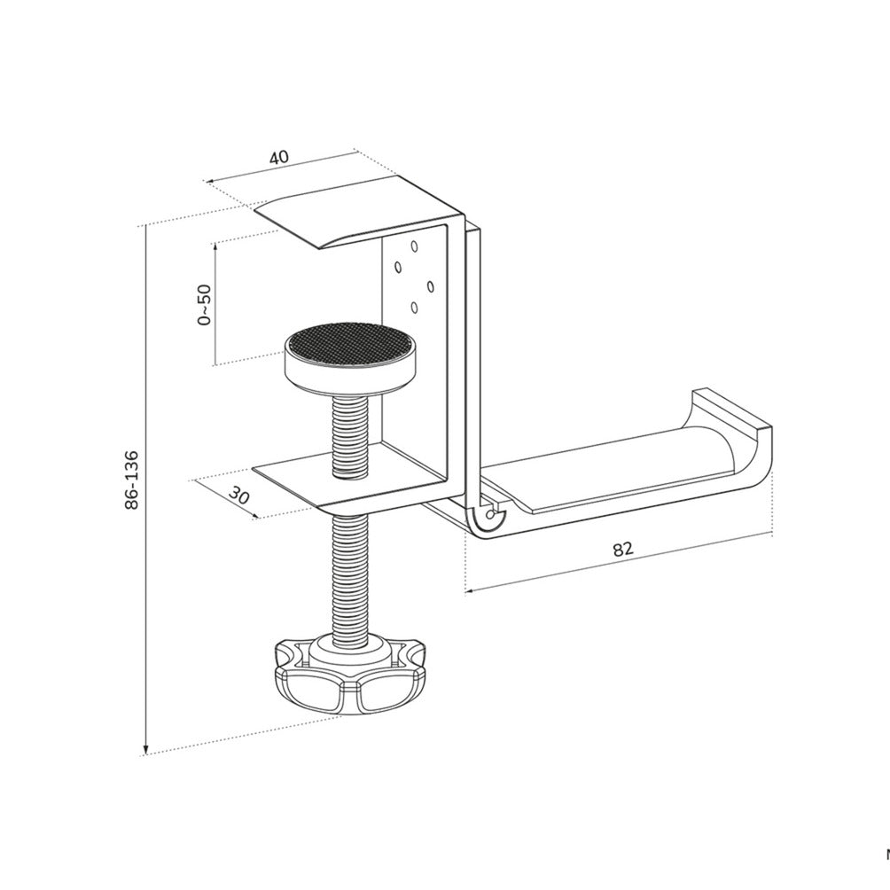 Neomounts ads11-171sl Headset-Halter (Silber)