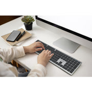 Kensington KB535 EQ wiederaufladbare Tastatur für mehrere Geräte (US-internationales Layout (QWERTY), Scherenschalter, 100 %, USB, 2,4 GHz, Bluetooth 5.4) - afbeelding 5