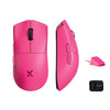 Mchose K7 ultraleichte kabellose Gaming-Maus (Rosa, RGB, USB 2,4 GHz, 42.000 dpi)