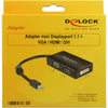 Delock Mini DisplayPort an VGA HDMI -DVI -Adapter