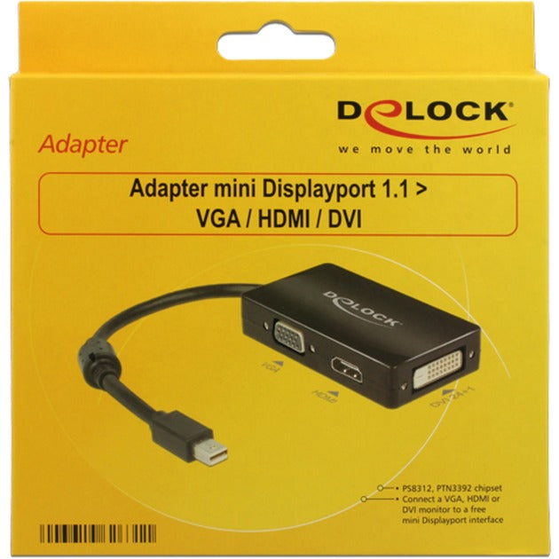 Delock Mini DisplayPort an VGA HDMI -DVI -Adapter