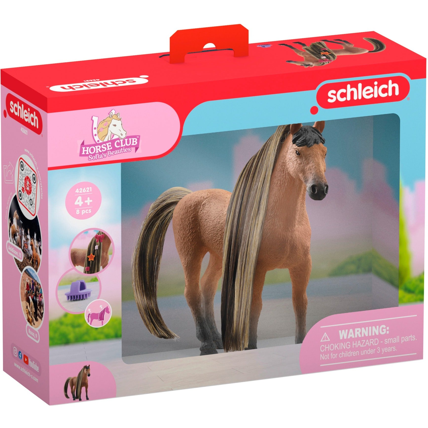 Schleich Horse Club – Sofia's Beauties Schönheitspferd Achal-Tekkiner-Hengst Spielfigur (42621)