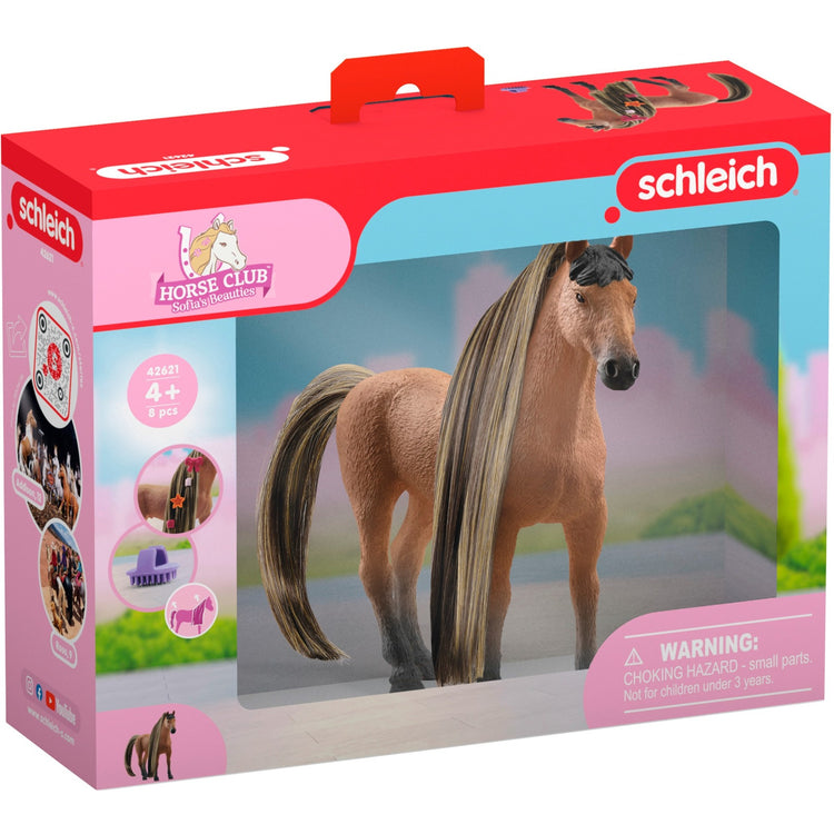Schleich Horse Club – Sofia's Beauties Schönheitspferd Achal-Tekkiner-Hengst Spielfigur (42621)