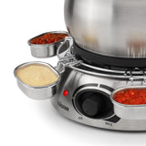 Tristar fo-1100 Fondue (Edelstahl, 8 Personen, 1300 W, geeignet für Öl, Schokolade und Käse) - afbeelding 3