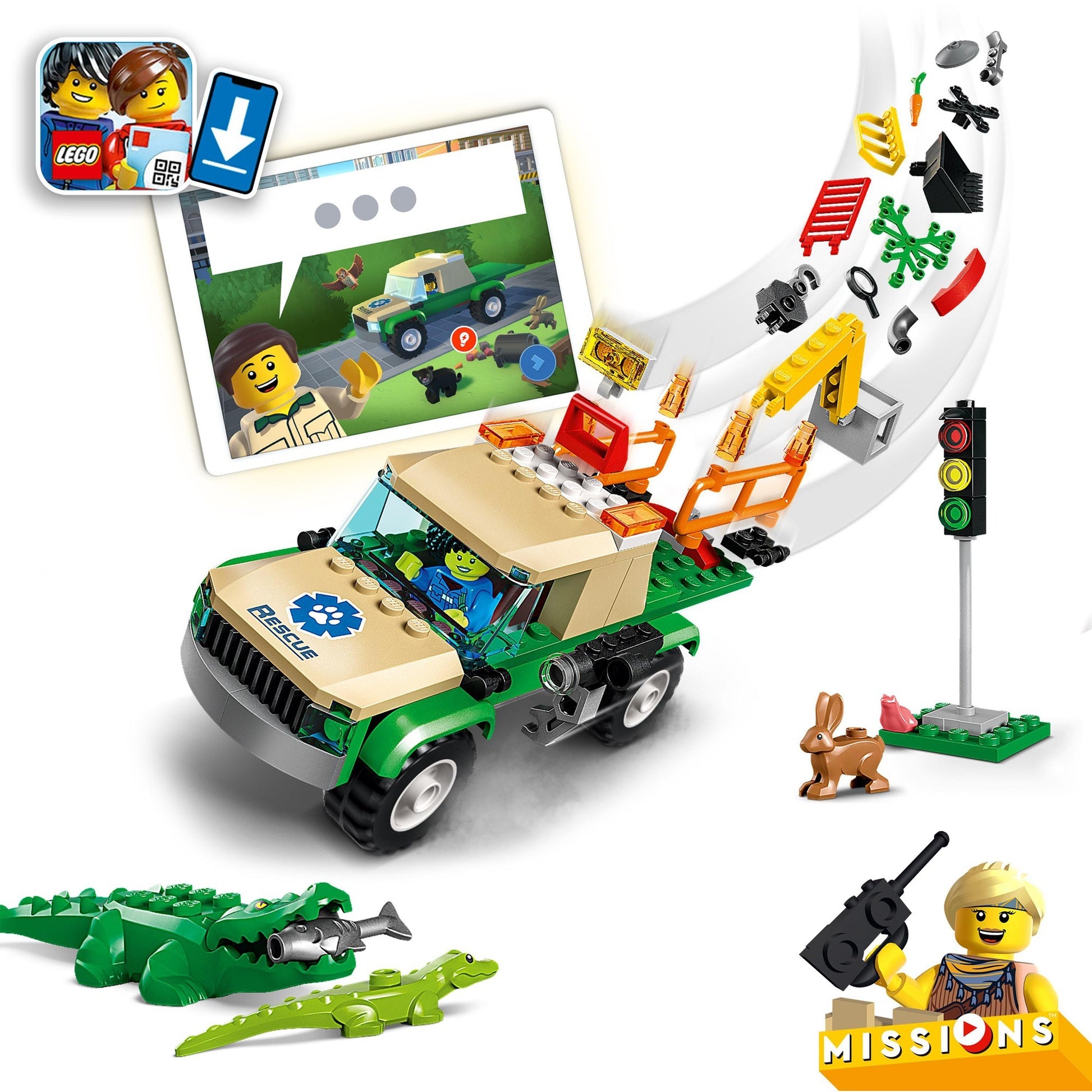 Lego City – Wildtier-Rettungsmissionen, Konstruktionsspielzeug (60353)