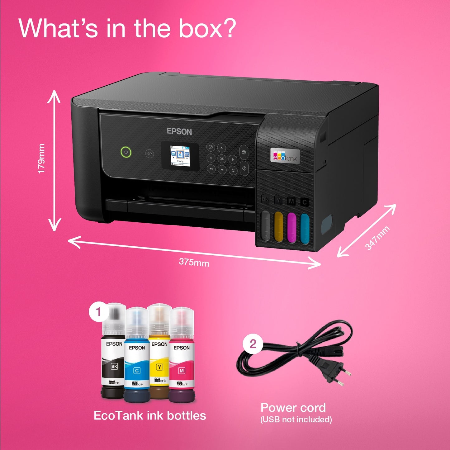EPSON ECOTANK ET-2870 A4 Multifunktional Wi-Fi-Drucker