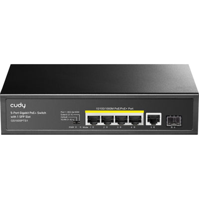 Cudy 5-Port 10 1000 POE+ Schalter mit 1 SFP-Port