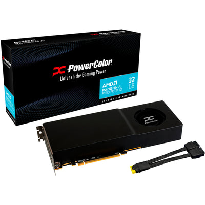 Powercolor Radeon AI Pro R9700 32GB Grafikkarte (schwarz, 4x DisplayPort)