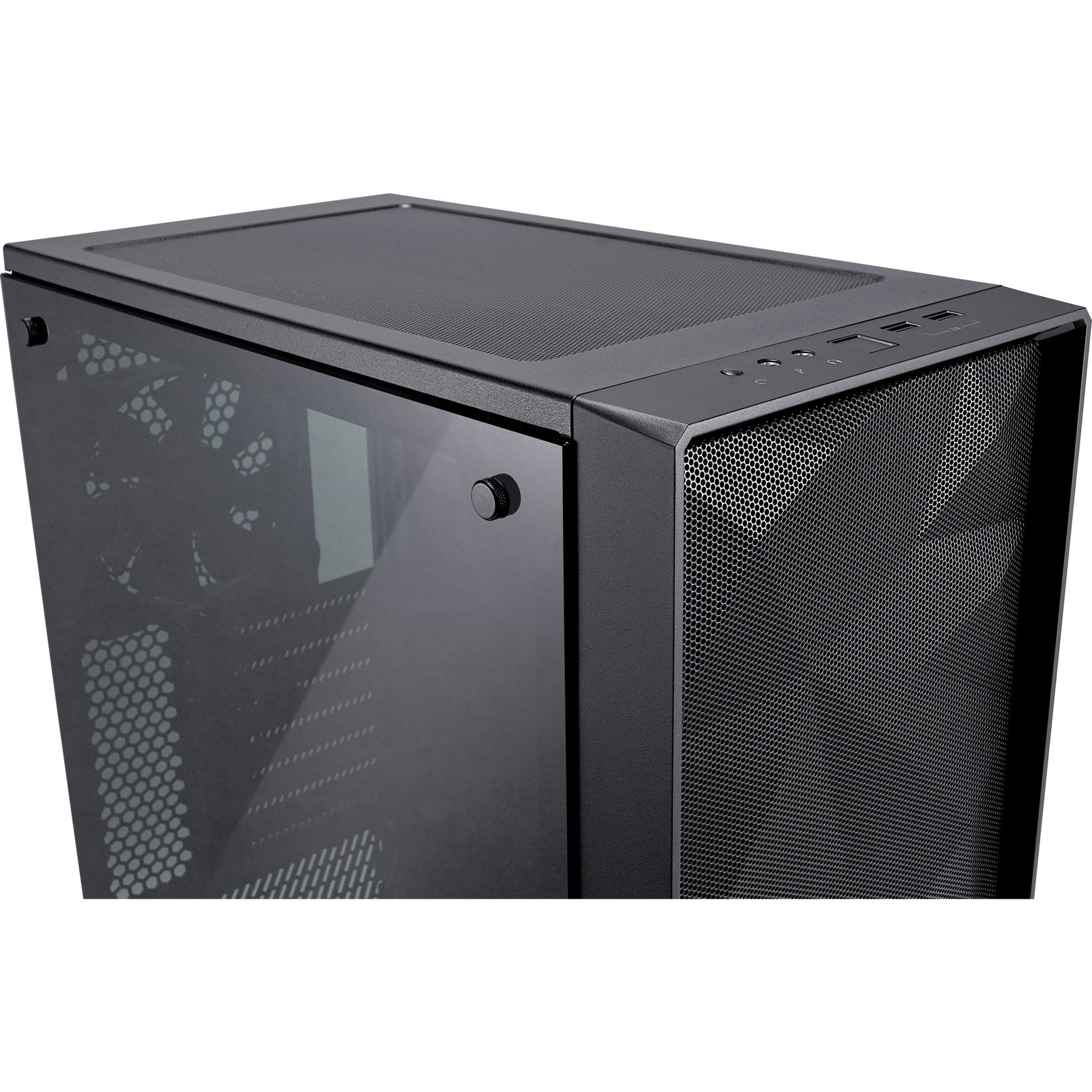 Fraktales Design meshify c dunkle getemperte Glas