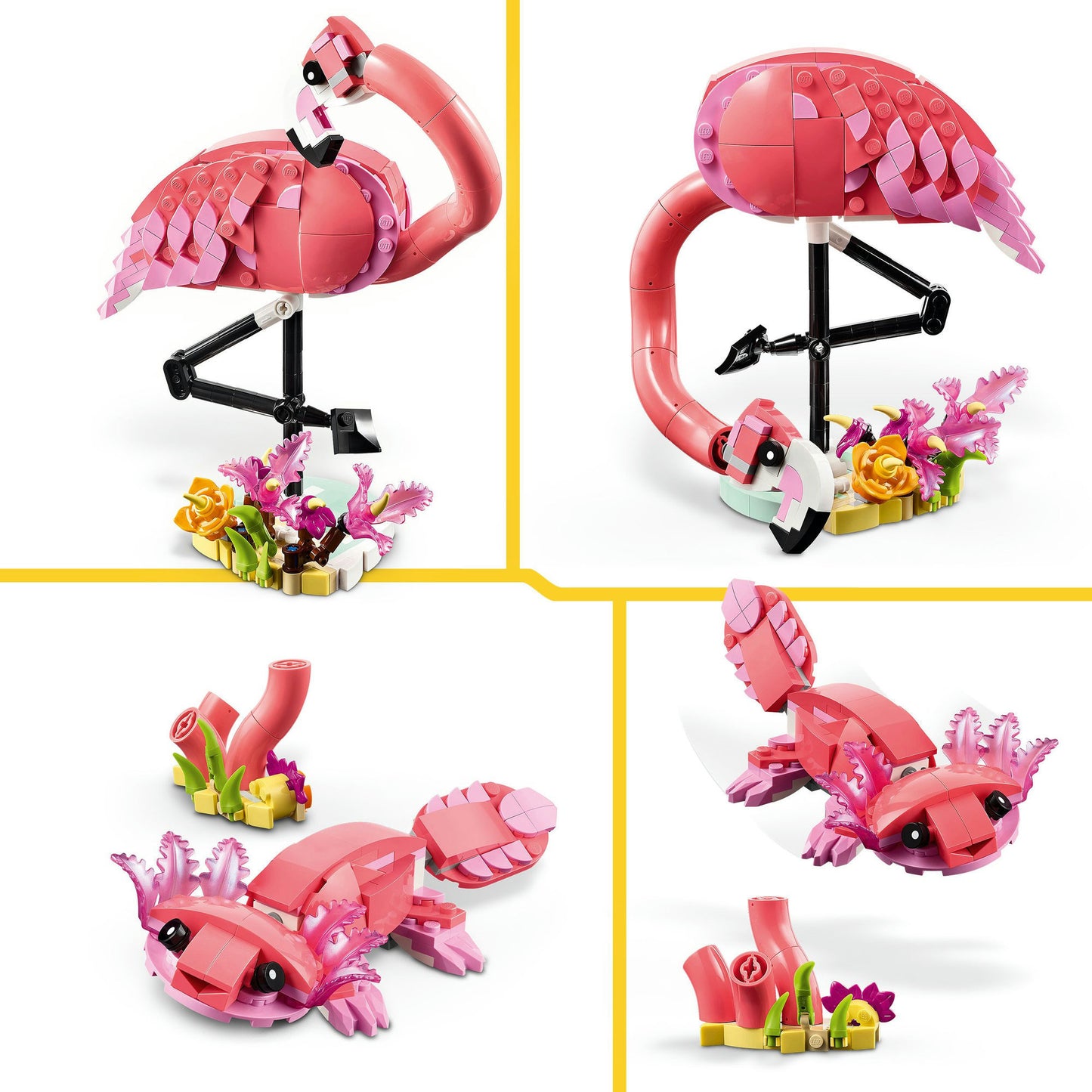 Lego -Schöpfer 31170 Wildtiere rosa Flamingo