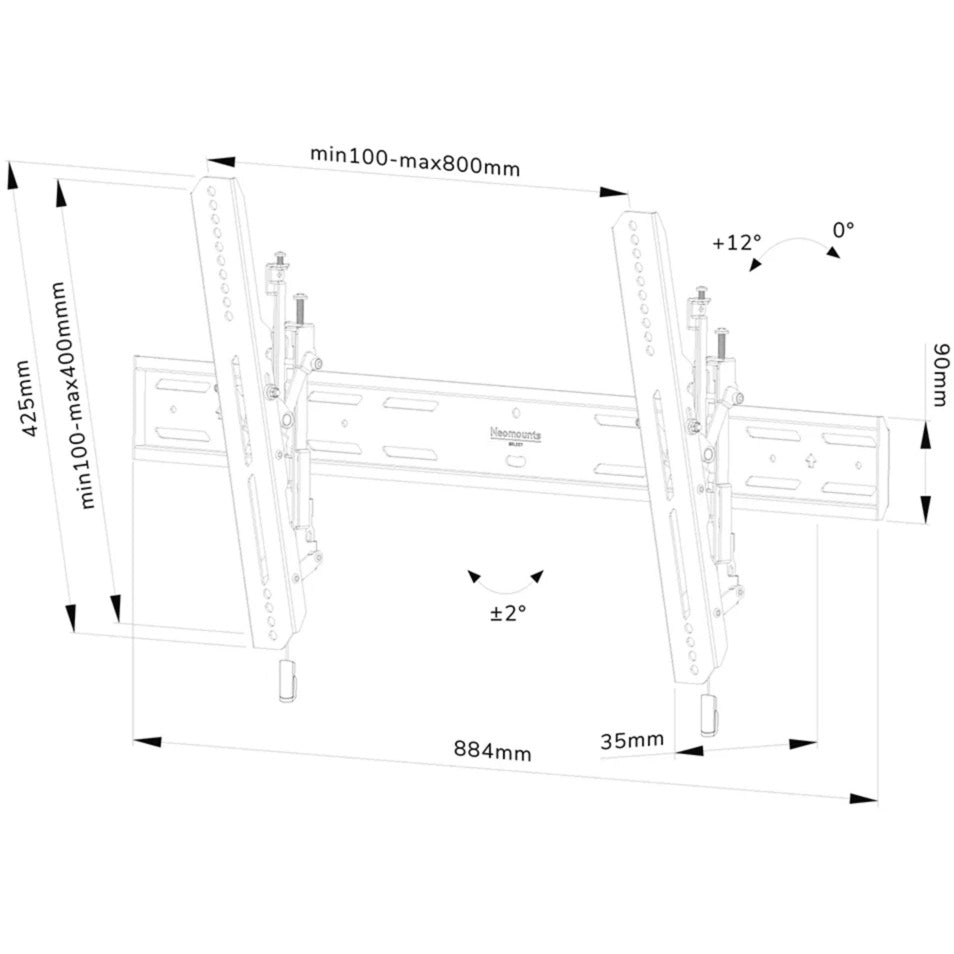 Neomounts von Newstar Select WL35S-850BL18 TV-Wandstonde