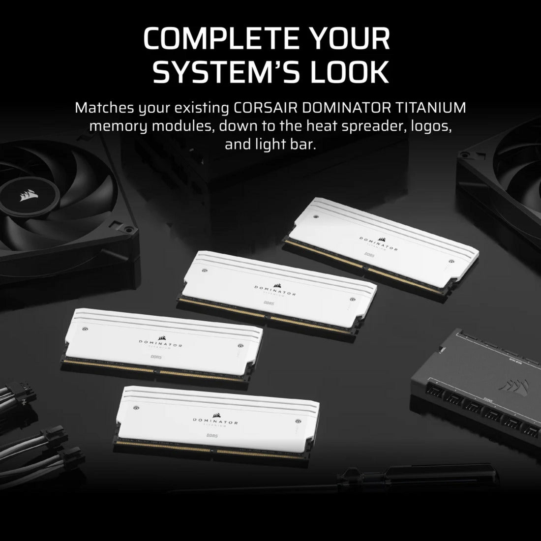Corsair Dominator Titanium DDR5 Beleuchtungserweiterungskit LED-Beleuchtung (weiß, cmplekit2w)