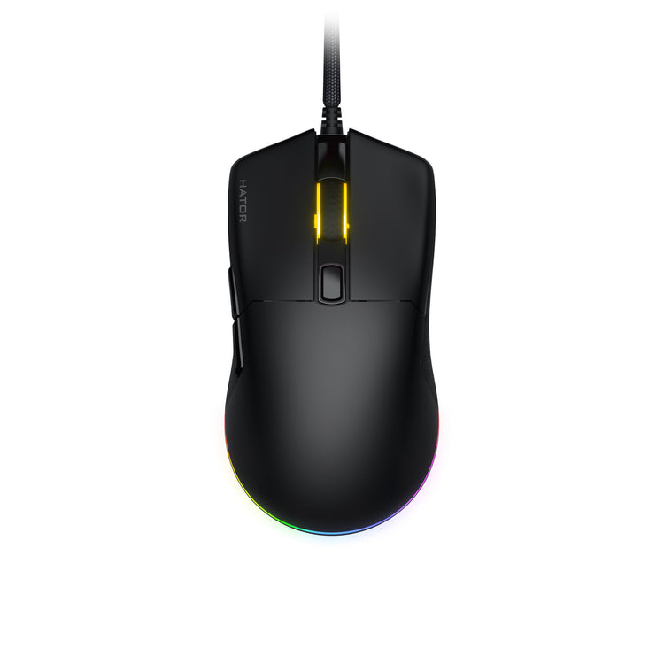 Hator Pulsar 3 Gaming-Maus (schwarz, 400–12.000 dpi, RGB)