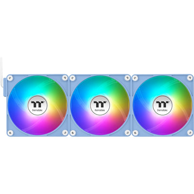 Thermaltake CT120 EX ArGB Sync PC-Lüfter Hydrangea Blue (3-Lüfter-Pack) Gehäuselüfter (Hellblau, 3 Stück, 120 x 120 x 25 mm, PWM)