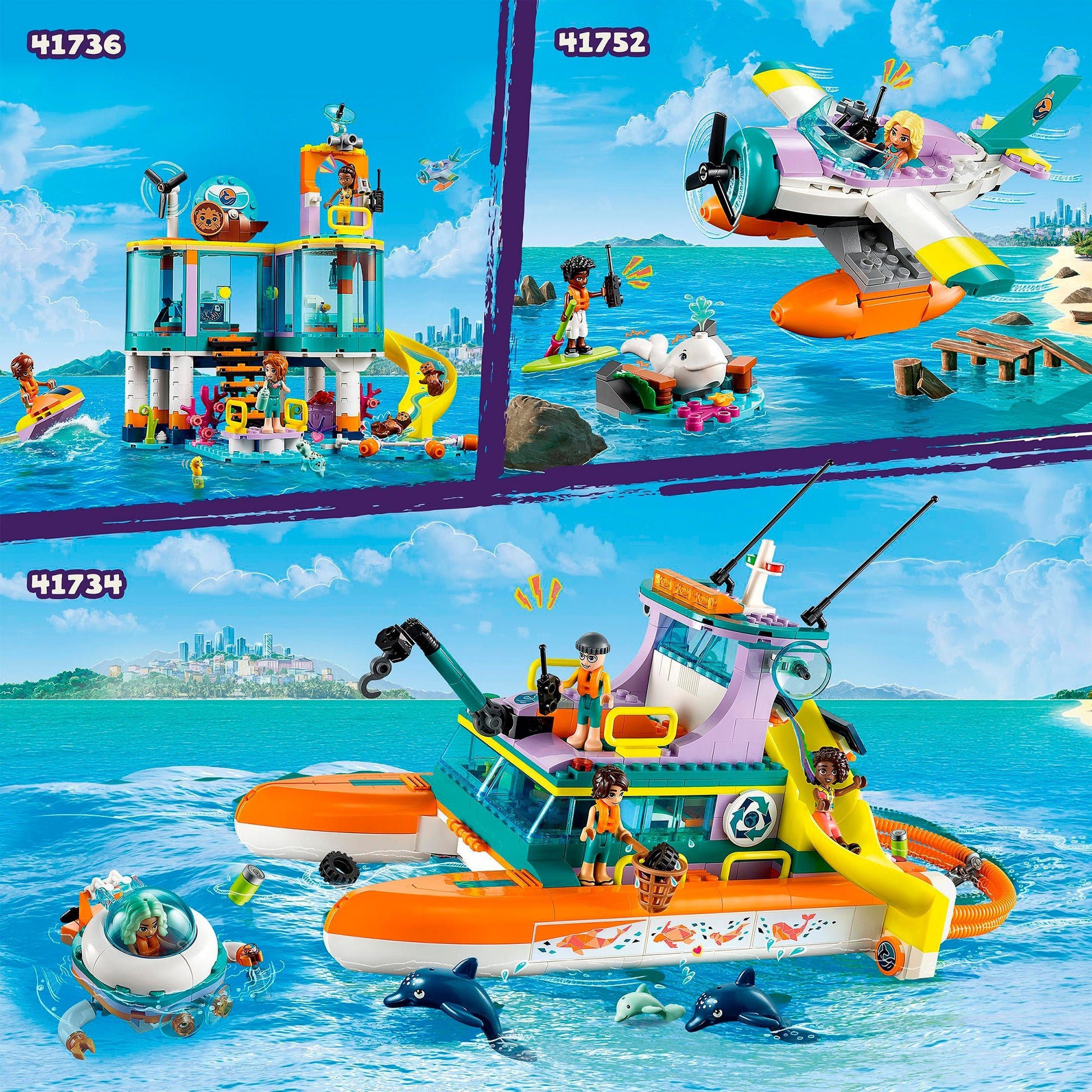 Lego Lego Friends 41734 Rettungsboot auf See