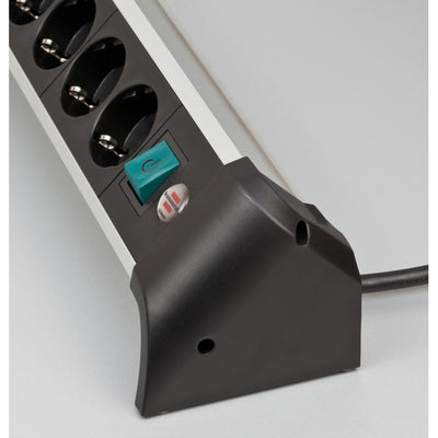 Brennenstuhl Alu-Office-Line-Sockel mit USB-Ladefunktion 4-